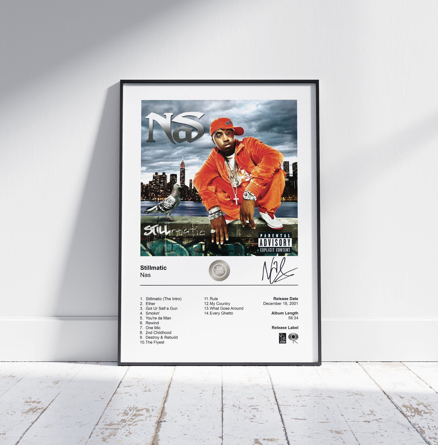 Nas Poster - Stillmatic Album Cover Poster Print