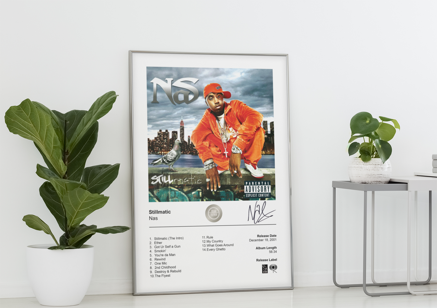 Nas Poster - Stillmatic Album Cover Poster Print