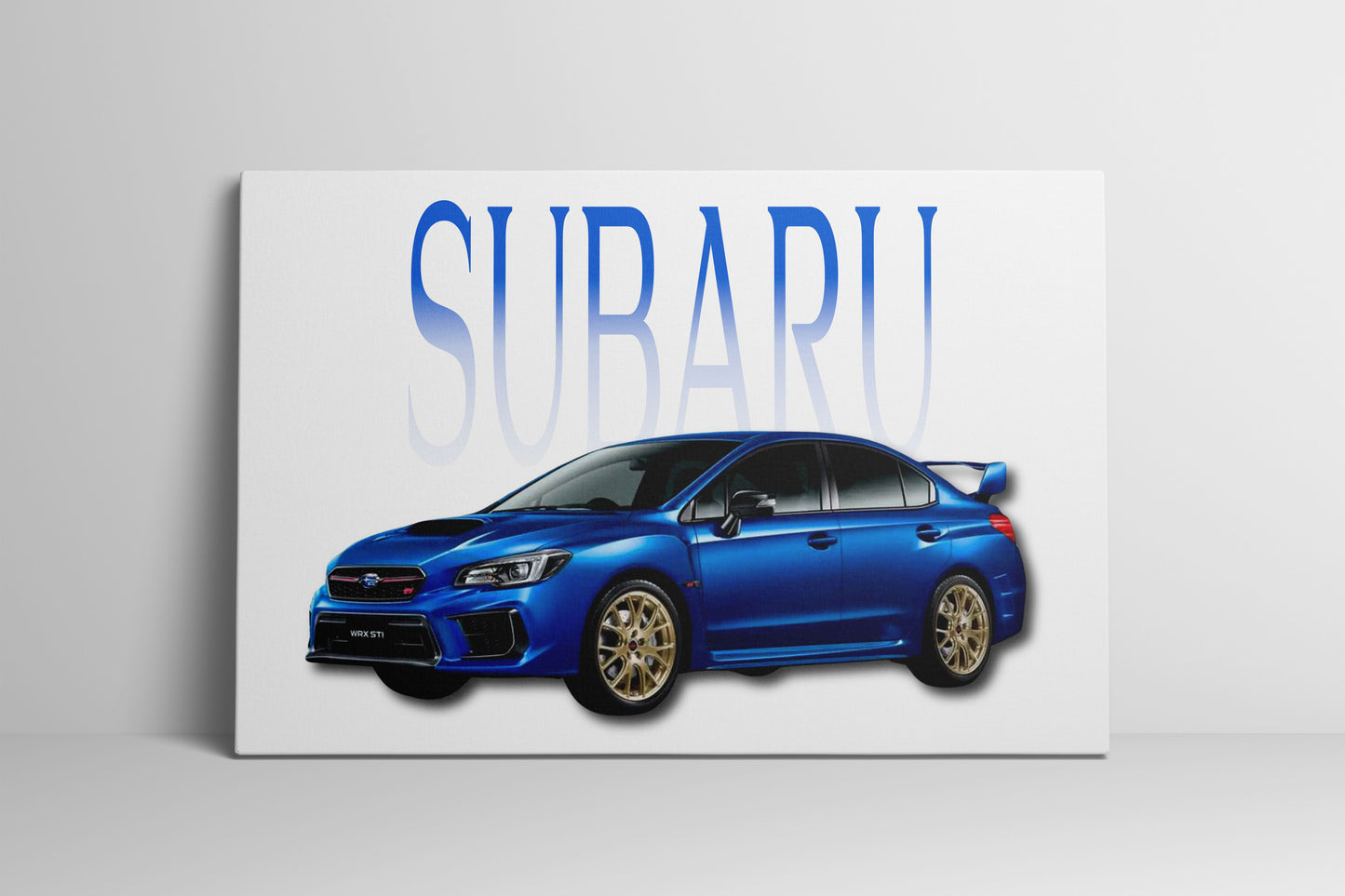 Subaru WRX STI Wrapped Canvas