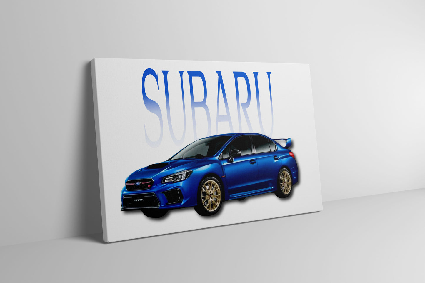 Subaru WRX STI Wrapped Canvas