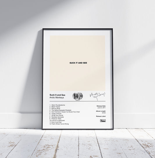 Arctic Monkeys Poster - Suck It and See Album Cover Poster Print