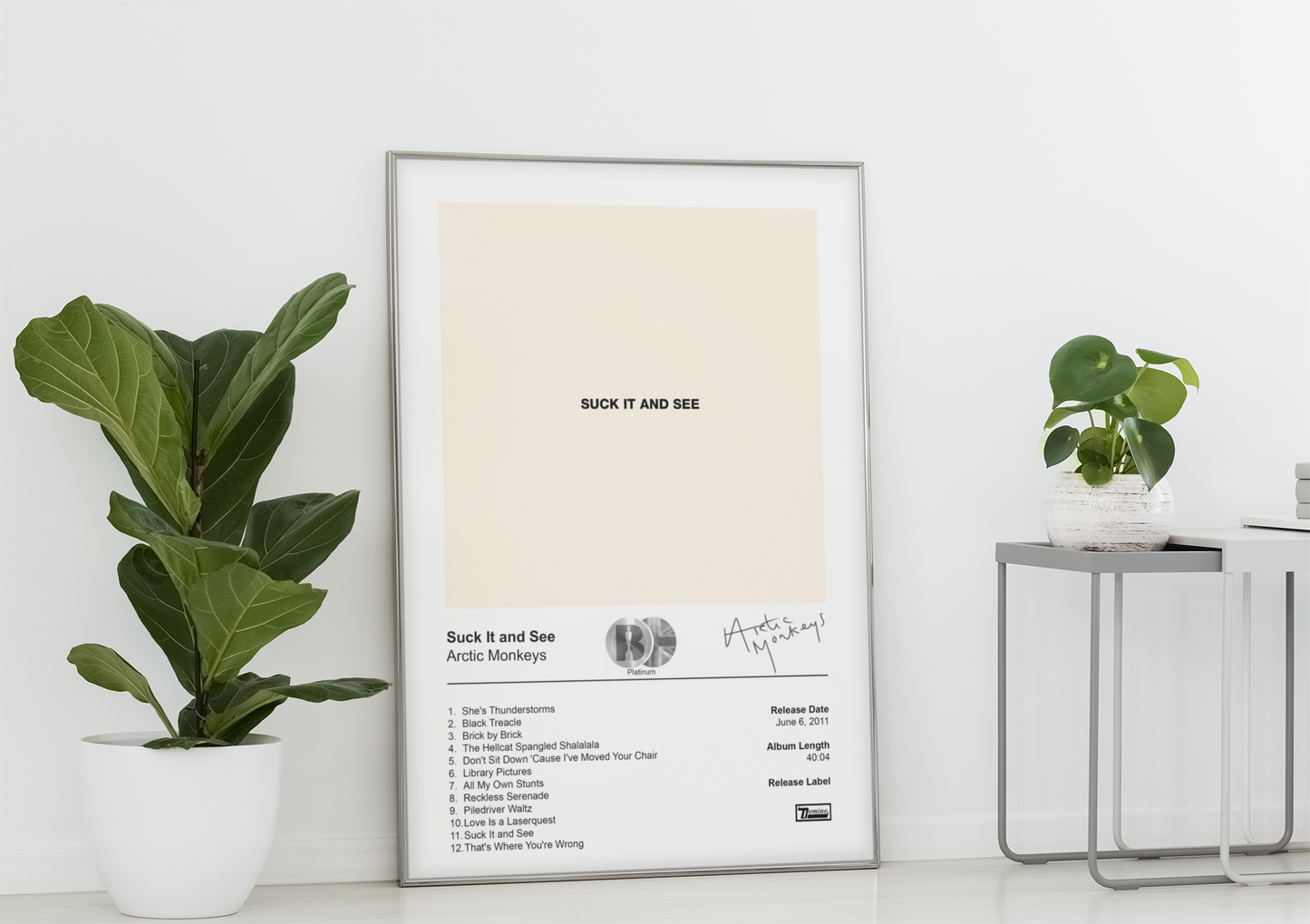 Arctic Monkeys Poster - Suck It and See Album Cover Poster Print