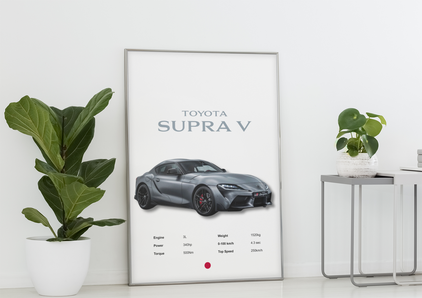 Toyota Supra V Poster Print