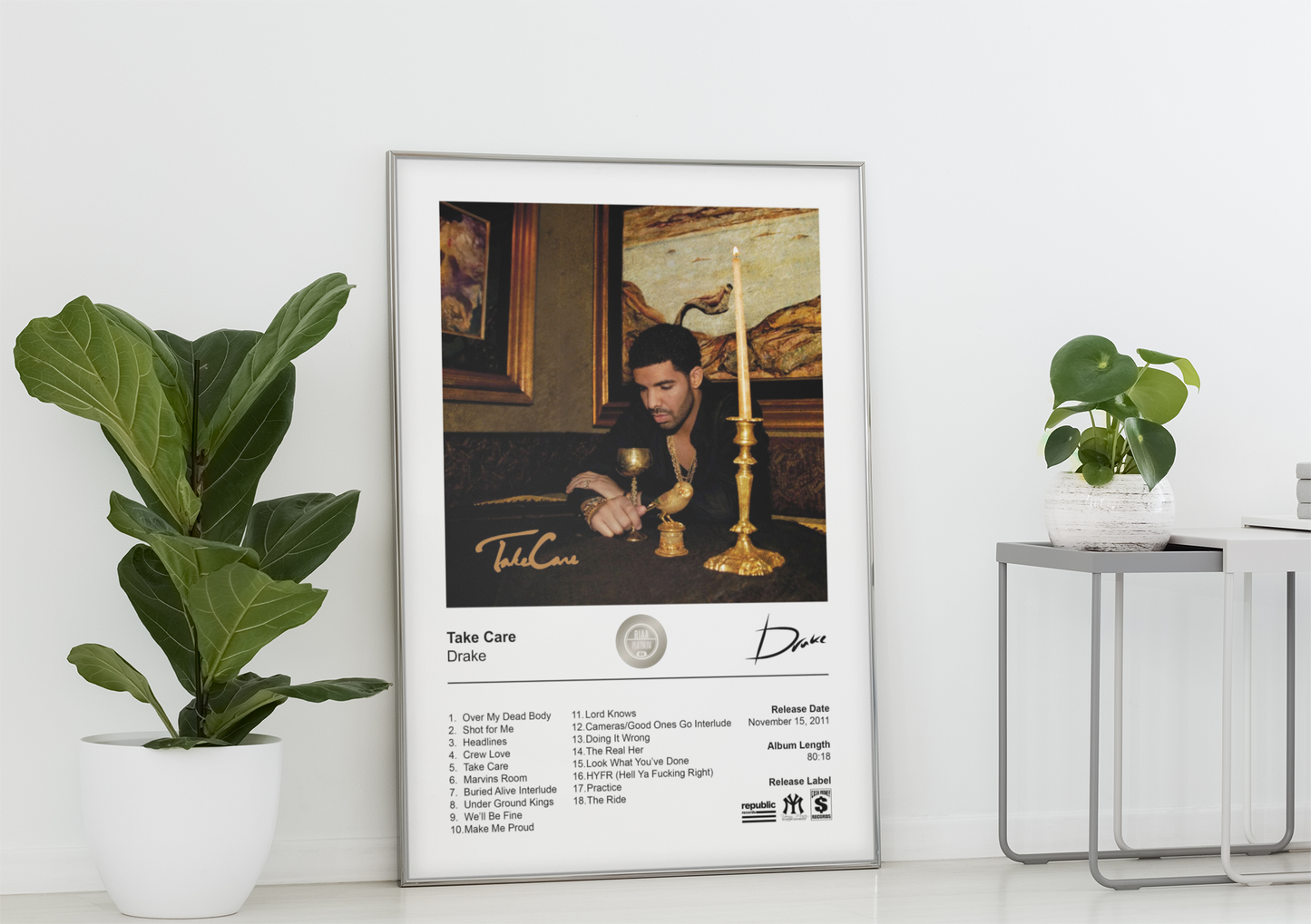 Drake Poster - Take Care Album Cover Poster Print