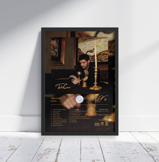 Drake Poster - Take Care Album Cover Poster Print - STUDIO EDITION