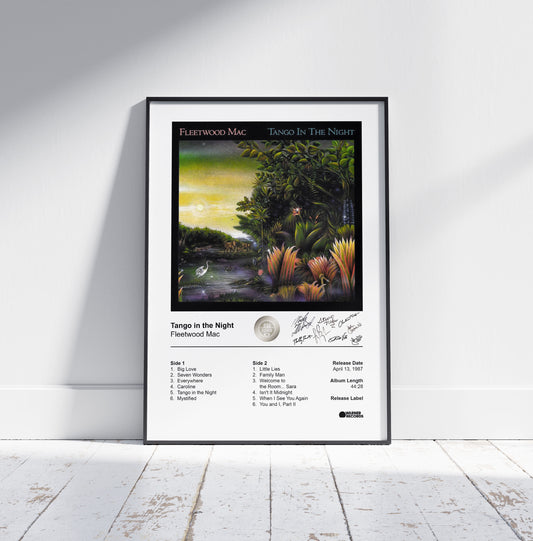 Fleetwood Mac Poster - Tango in the Night Album Cover Poster Print