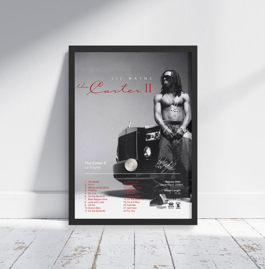 Lil Wayne Poster - Tha Carter II Album Cover Poster Print - STUDIO EDITION