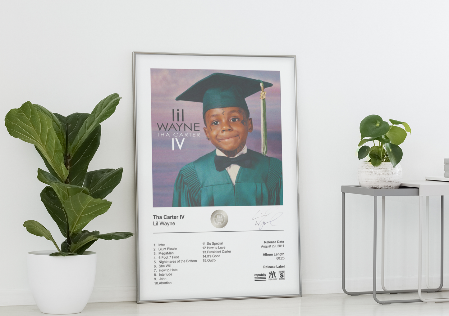 Lil Wayne Poster - Tha Carter IV Album Cover Poster Print