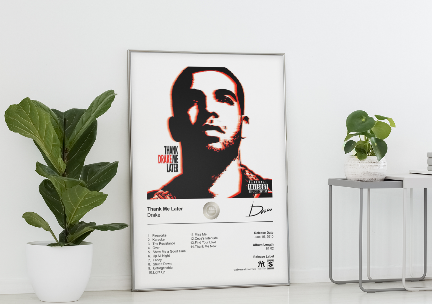 Drake Poster - Thank Me Later Album Cover Poster Print