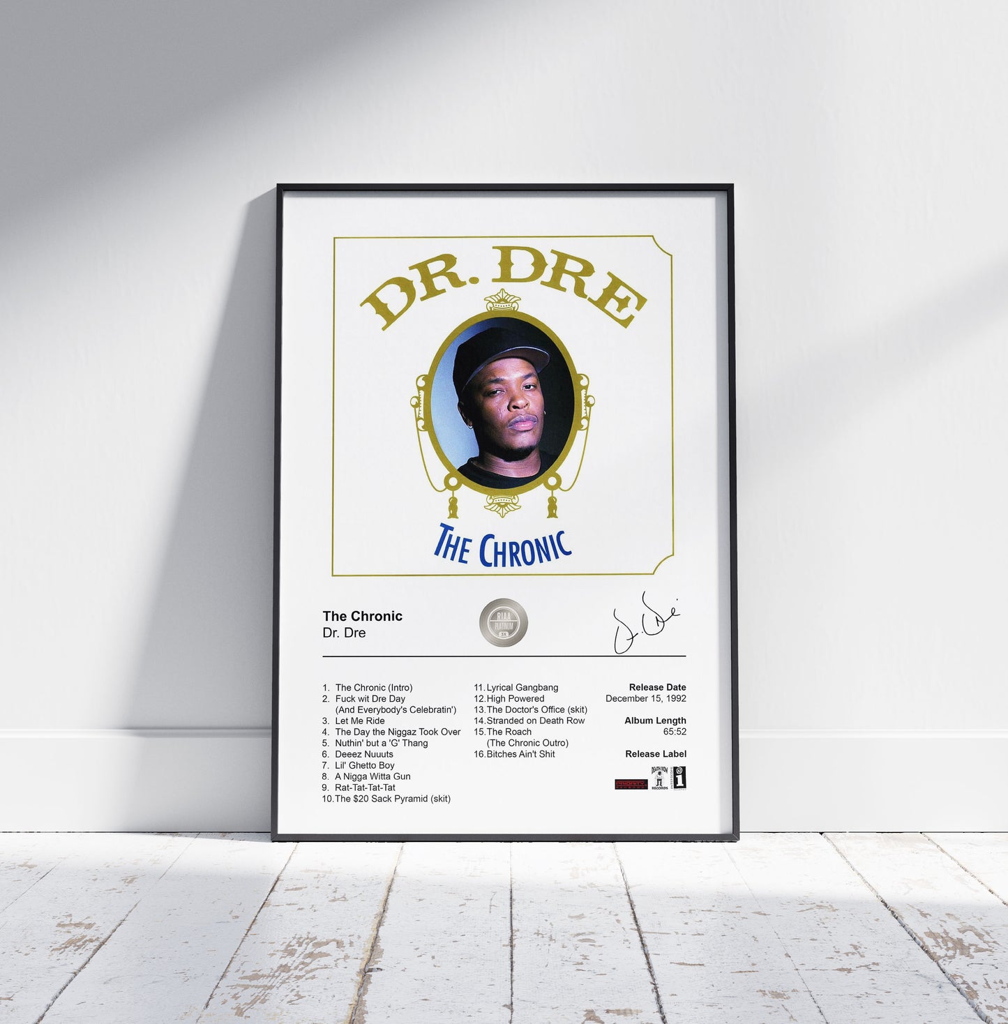 Dr. Dre Poster - The Chronic Album Cover Poster Print