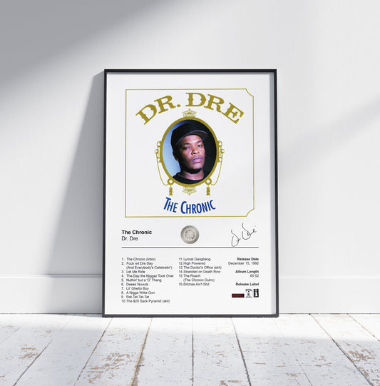 Dr. Dre Poster - The Chronic Album Cover Poster Print