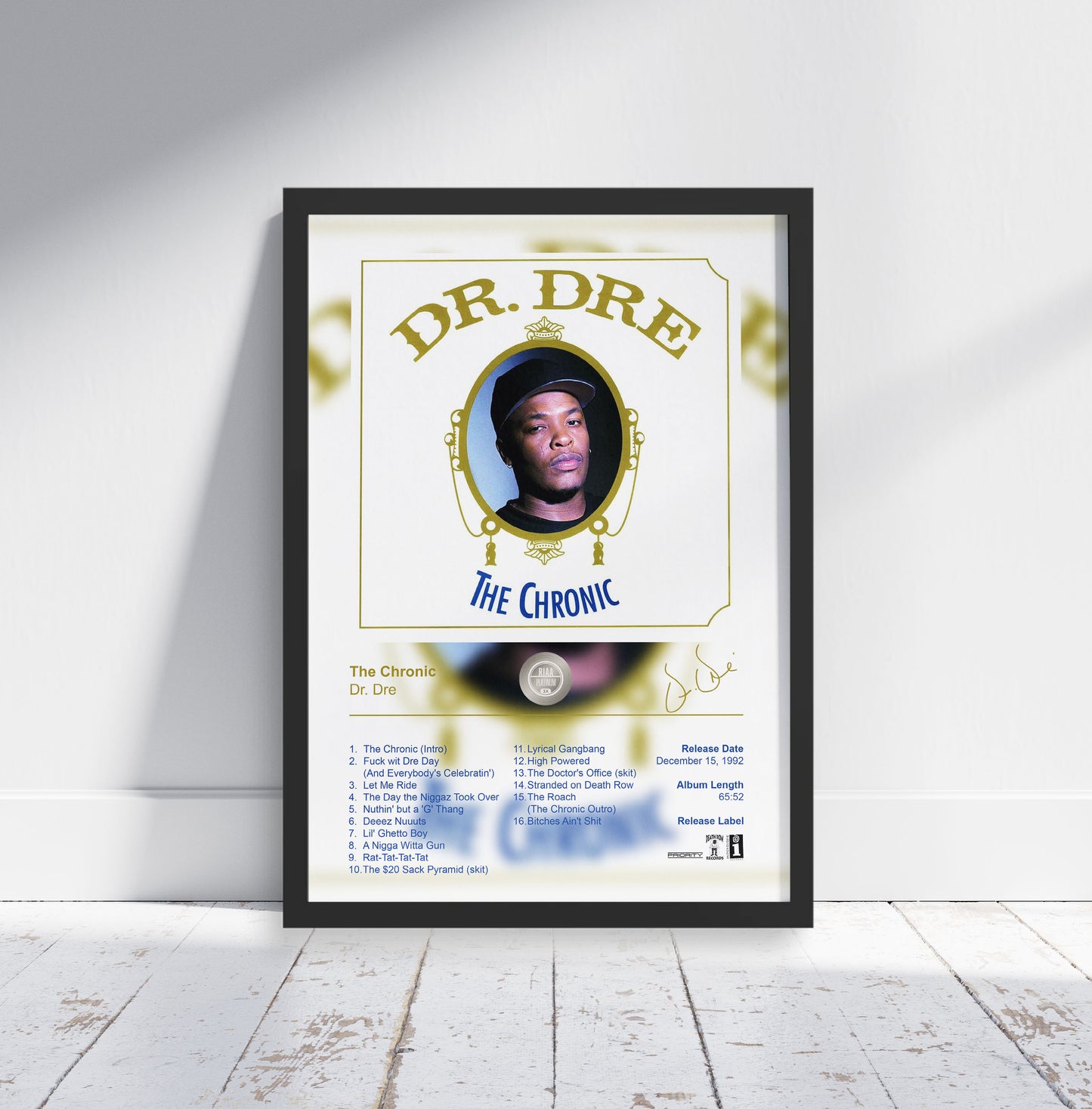 Dr. Dre Poster - The Chronic Album Cover Poster Print - STUDIO EDITION
