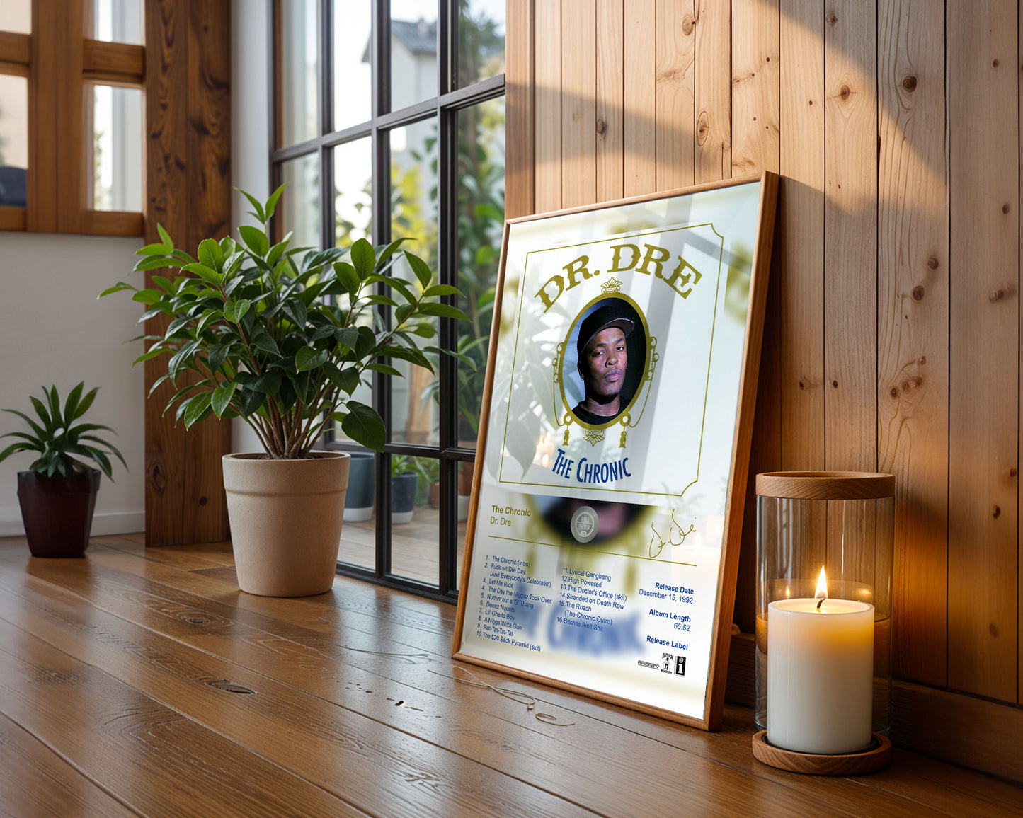 Dr. Dre Poster - The Chronic Album Cover Poster Print - STUDIO EDITION