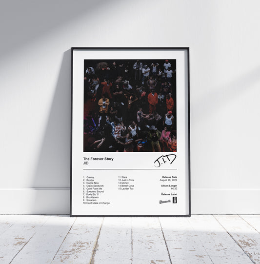 JID Poster - The Forever Story Album Cover Poster Print