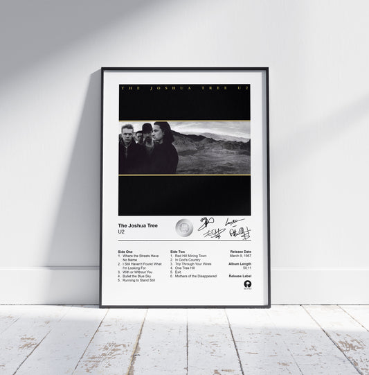 U2 Poster - The Joshua Tree Album Cover Poster Print