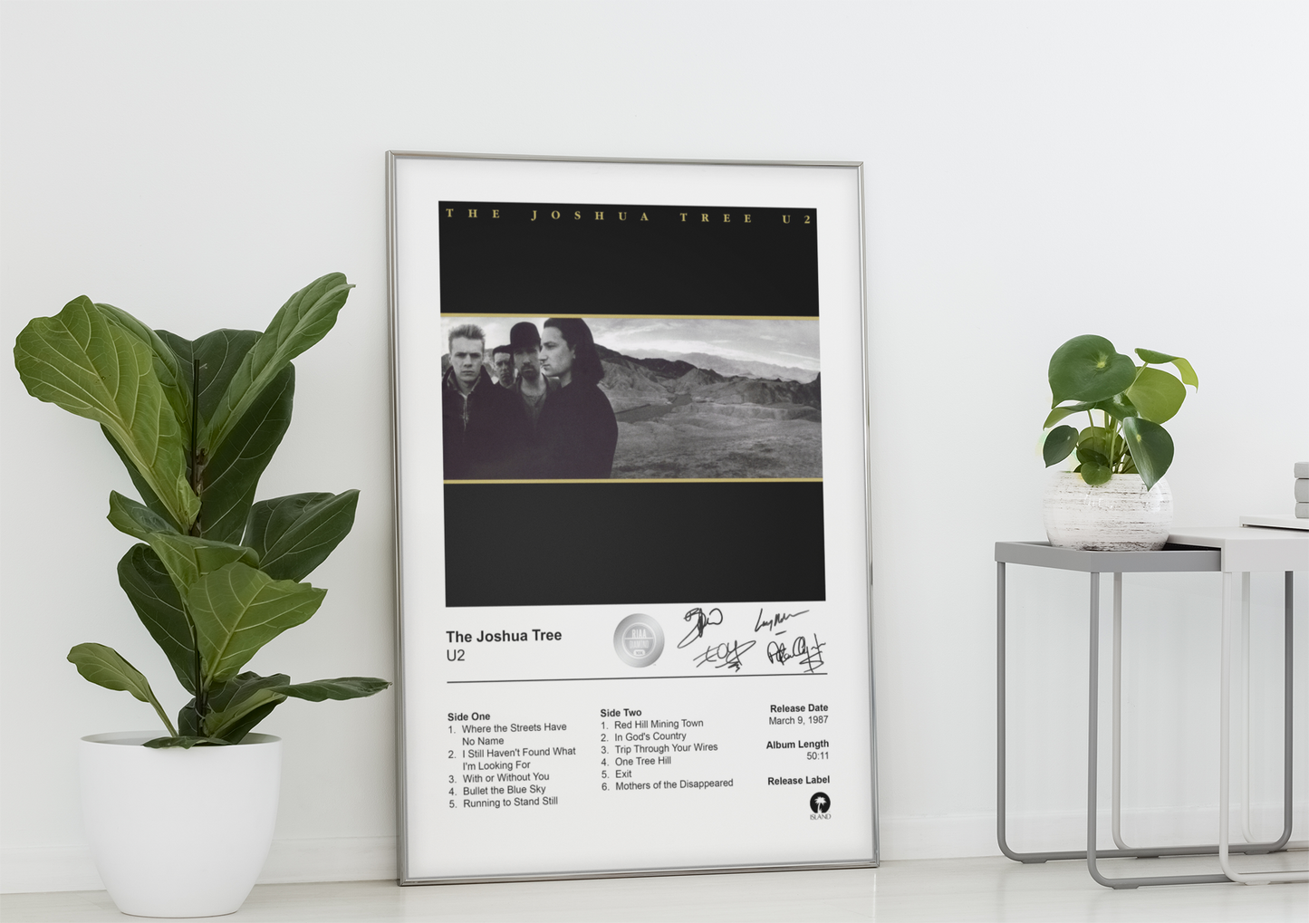 U2 Poster - The Joshua Tree Album Cover Poster Print