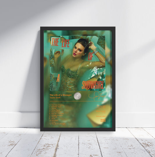 Taylor Swift Poster - The Life of a Showgirl Album Cover Poster Print - STUDIO EDITION