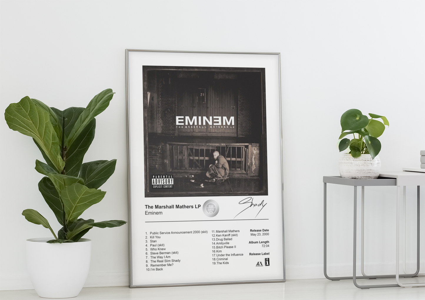 Eminem Poster - The Marshall Mathers LP Album Cover Poster Print