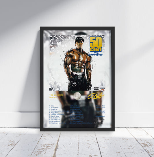 50 Cent Poster - The Massacre Album Cover Poster Print - STUDIO EDITION