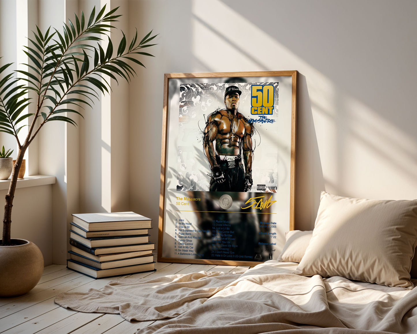 50 Cent Poster - The Massacre Album Cover Poster Print - STUDIO EDITION