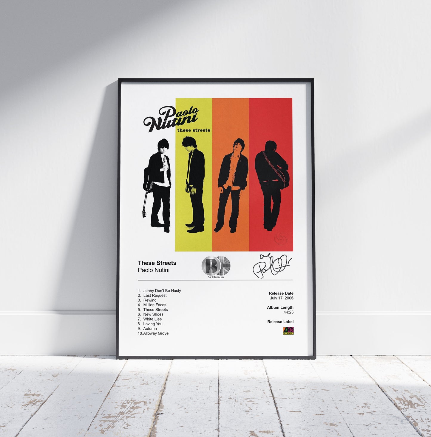 Paolo Nutini Poster - These Streets Album Cover Poster Print