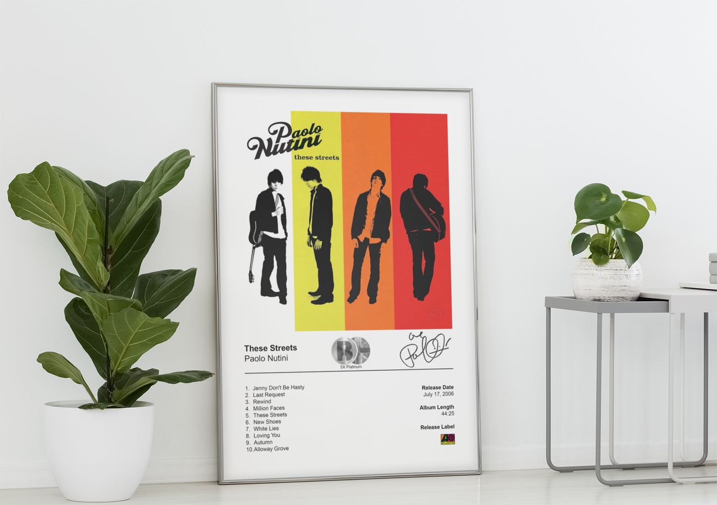 Paolo Nutini Poster - These Streets Album Cover Poster Print