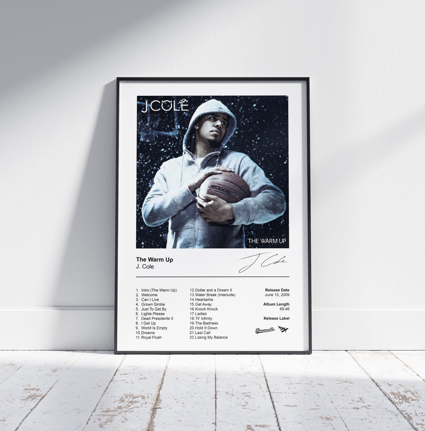 J. Cole Poster - The Warm Up Album Cover Poster Print