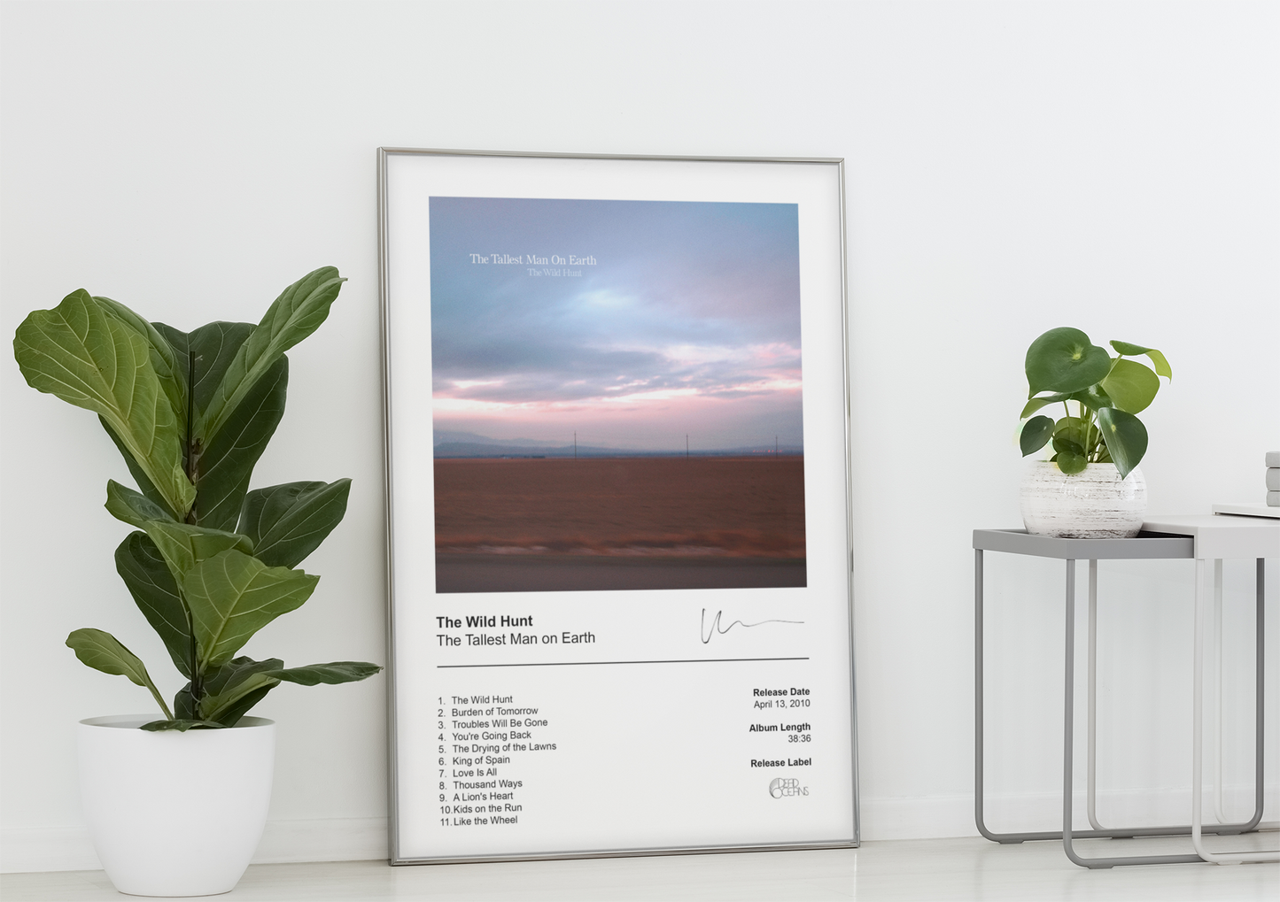 The Tallest Man on Earth Poster - The Wild Hunt Album Cover Poster Print