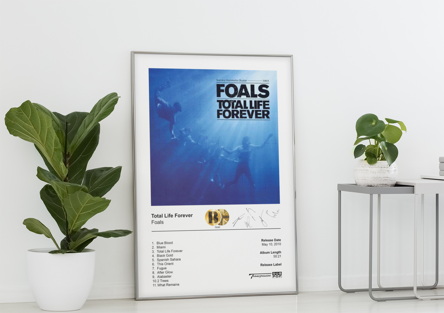 Foals Poster - Total Life Forever Album Cover Poster Print