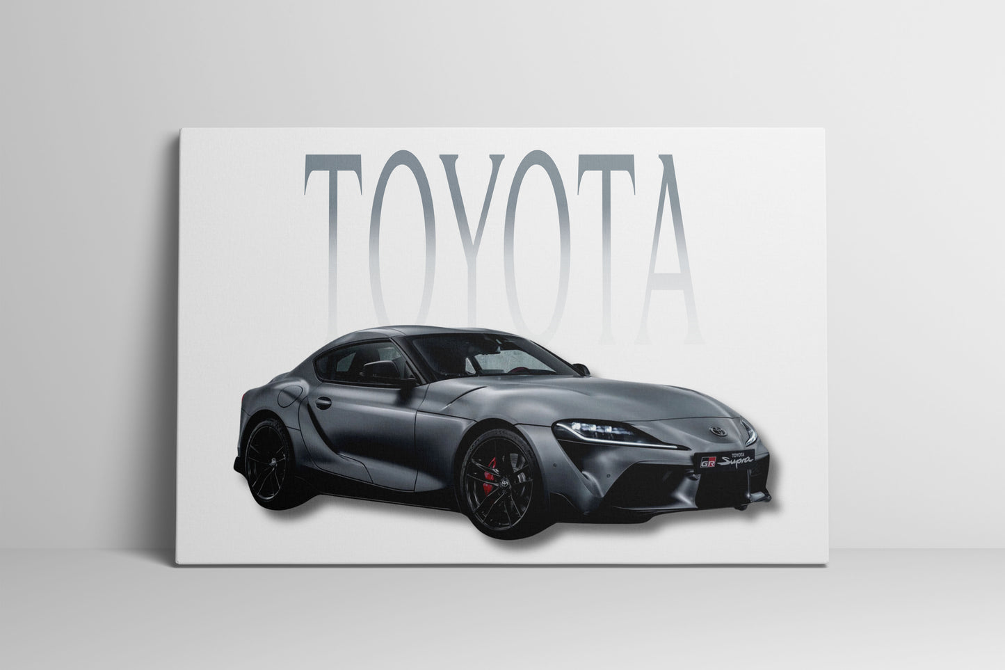 Toyota Supra V Wrapped Canvas