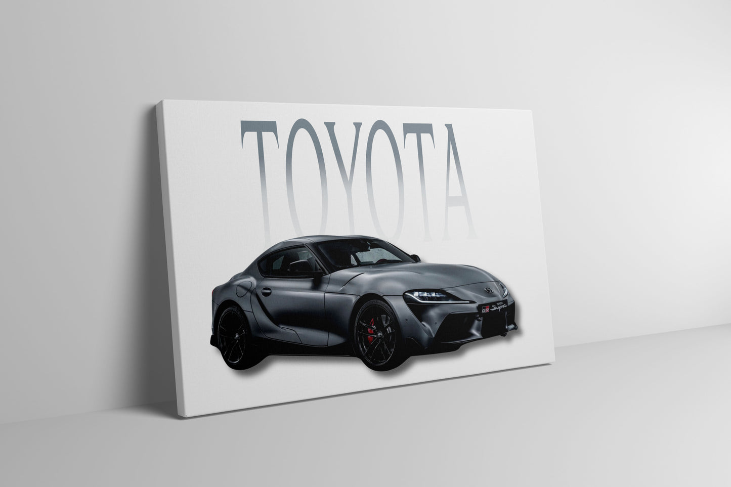 Toyota Supra V Wrapped Canvas