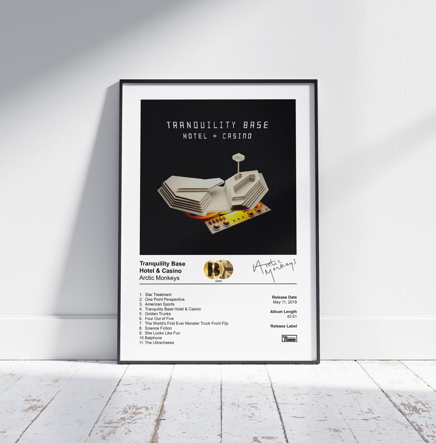 Arctic Monkeys Poster - Tranquility Base Hotel & Casino Album Cover Poster Print