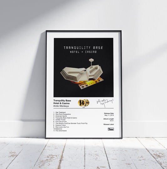 Arctic Monkeys Poster - Tranquility Base Hotel & Casino Album Cover Poster Print