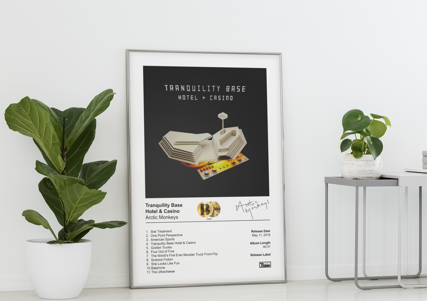 Arctic Monkeys Poster - Tranquility Base Hotel & Casino Album Cover Poster Print