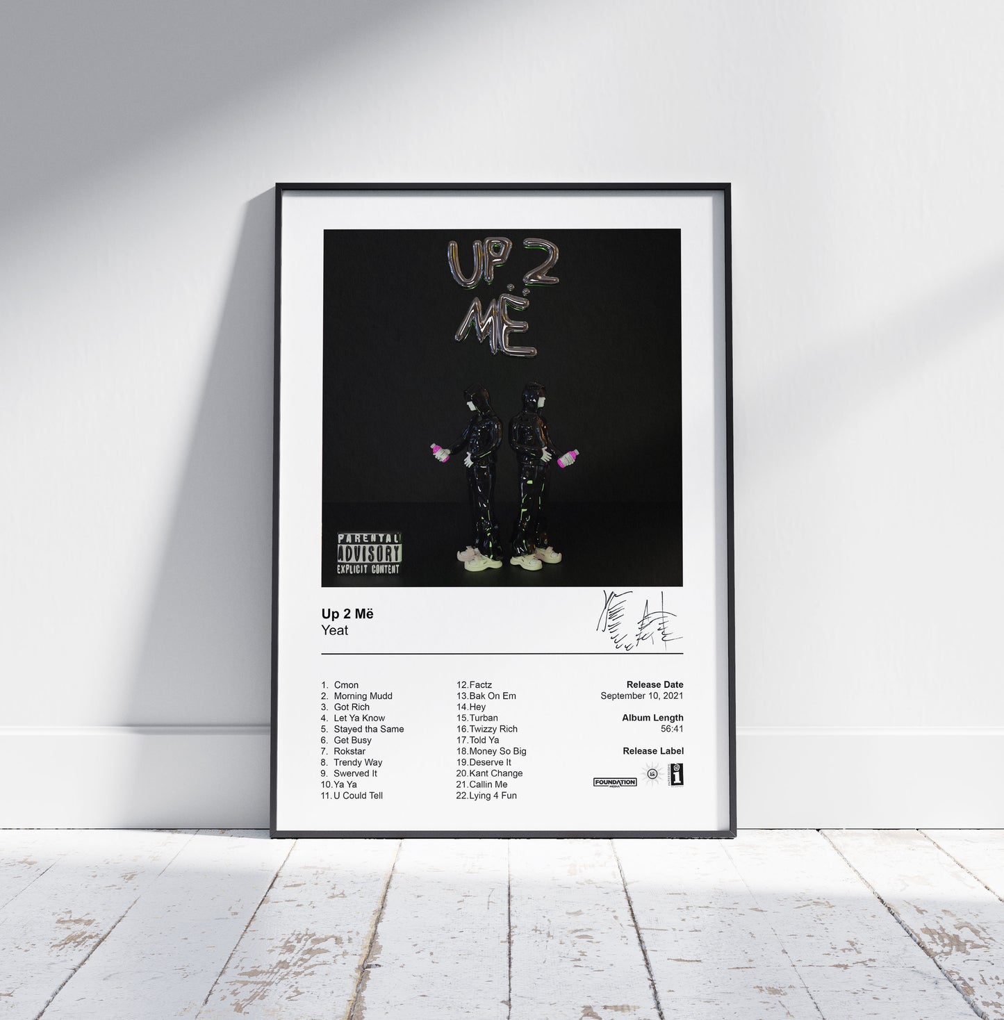 Yeat Poster - Up 2 Më Album Cover Poster Print