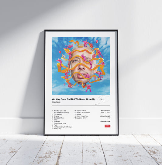 Example Poster - We May Grow Old But We Never Grow Up Album Cover Poster Print