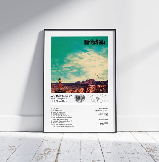 Noel Gallagher's High Flying Birds Poster - Who Built the Moon? Album Cover Poster Print