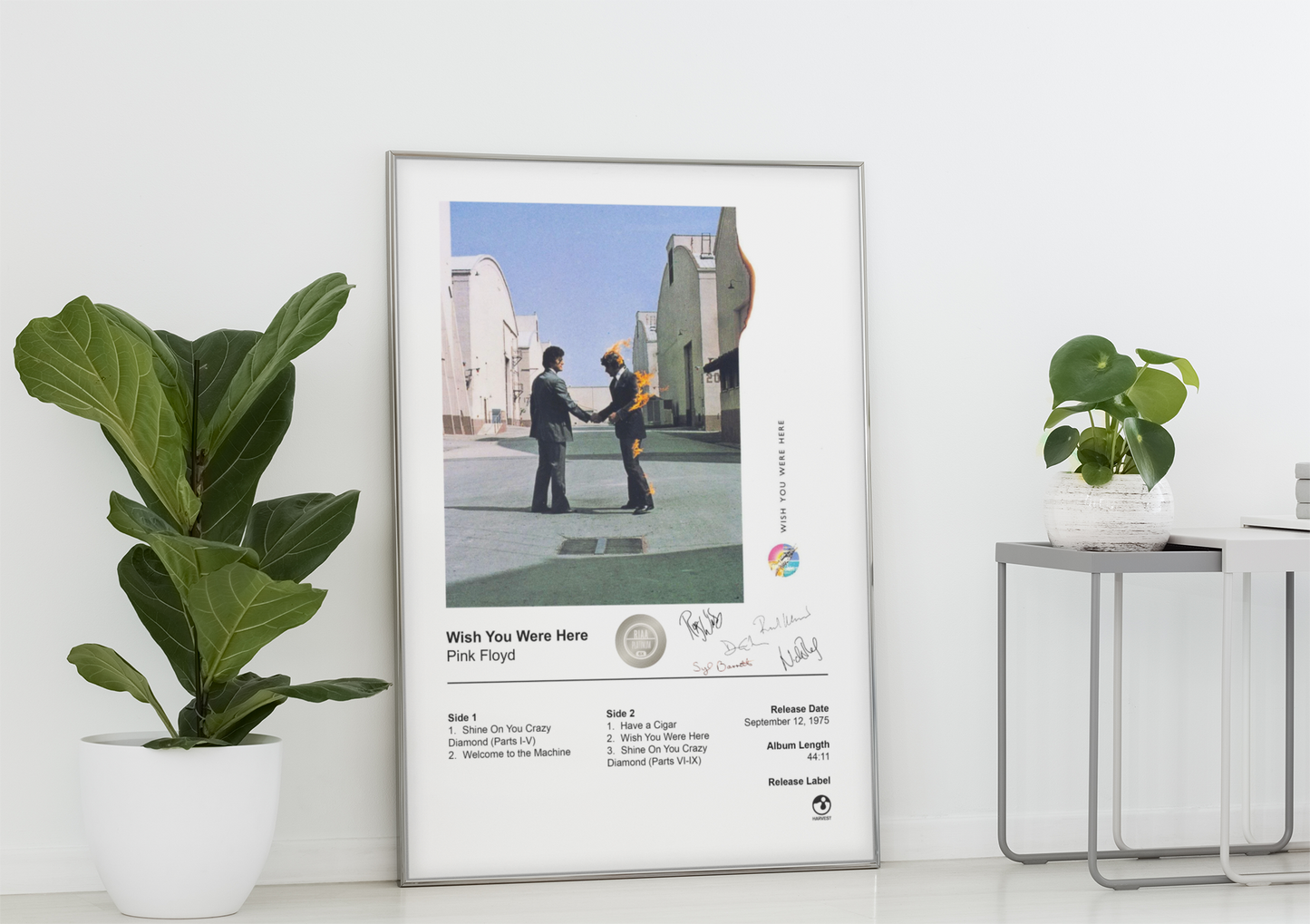 Pink Floyd Poster - Wish You Were Here Album Cover Poster Print