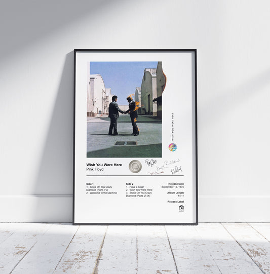 Pink Floyd Poster - Wish You Were Here Album Cover Poster Print