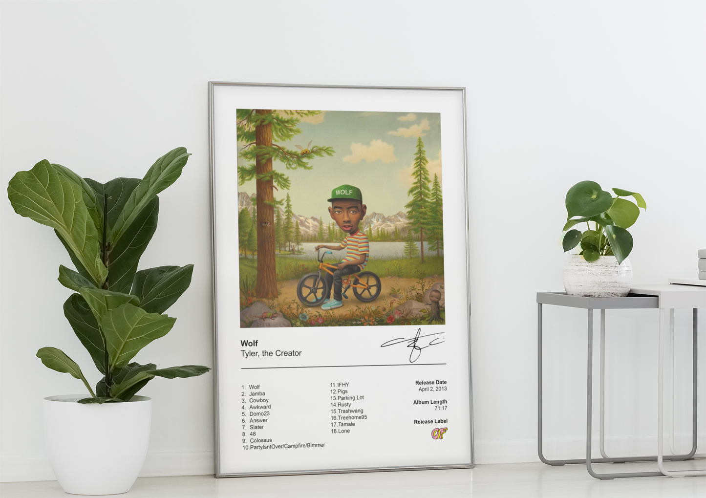 Tyler, the Creator Poster - Wolf Album Cover Poster Print