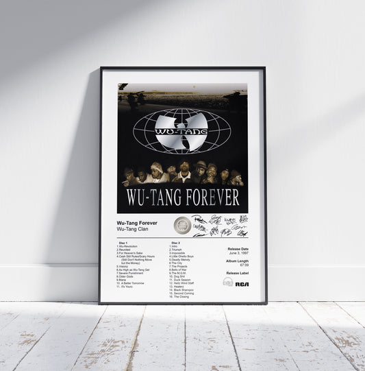 Wu-Tang Clan Poster - Wu-Tang Forever Album Cover Poster Print