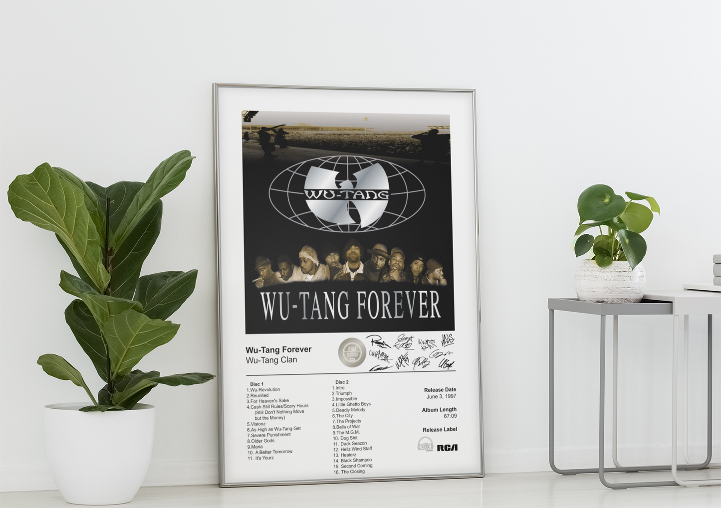 Wu-Tang Clan Poster - Wu-Tang Forever Album Cover Poster Print