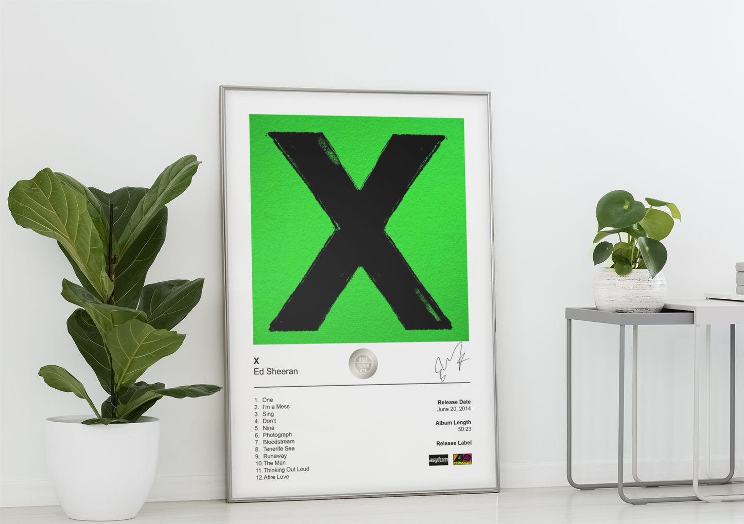 Ed Sheeran Poster - X Album Cover Poster Print