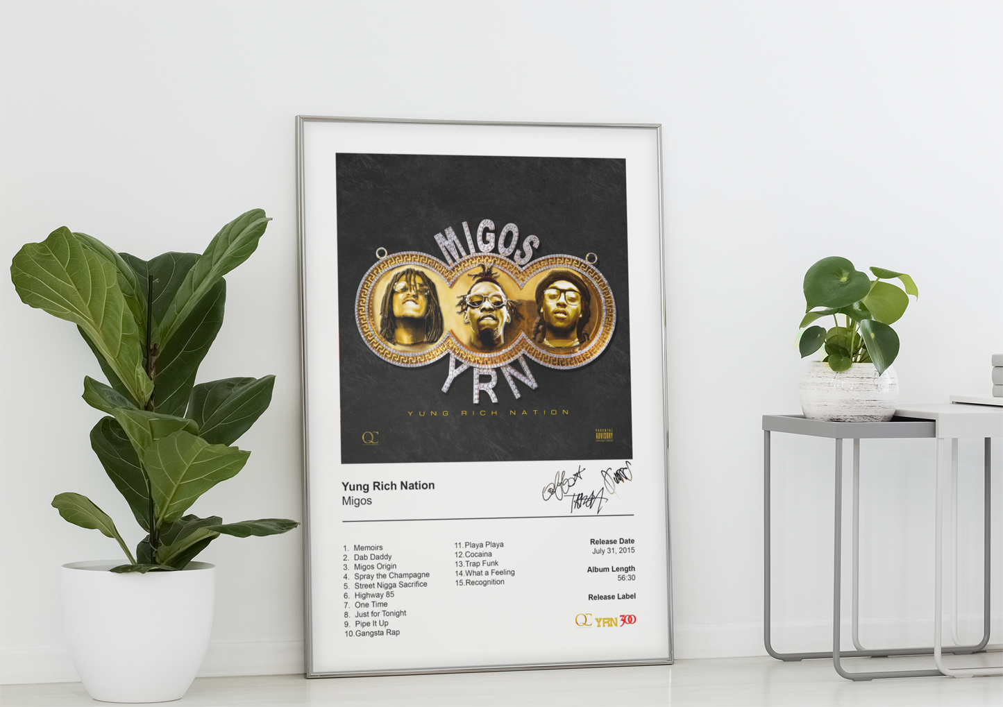 Migos Poster - Yung Rich Nation Album Cover Poster Print